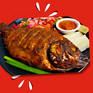 15.FULL TILAPIA DEEP FRIED  500g   (Inclusive of portion chips/potatoes/ugali,sauce)